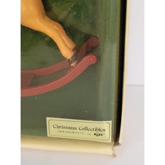 Vintage Christmas rocking horse collectible ornament by Russ - Picture 2 of 3